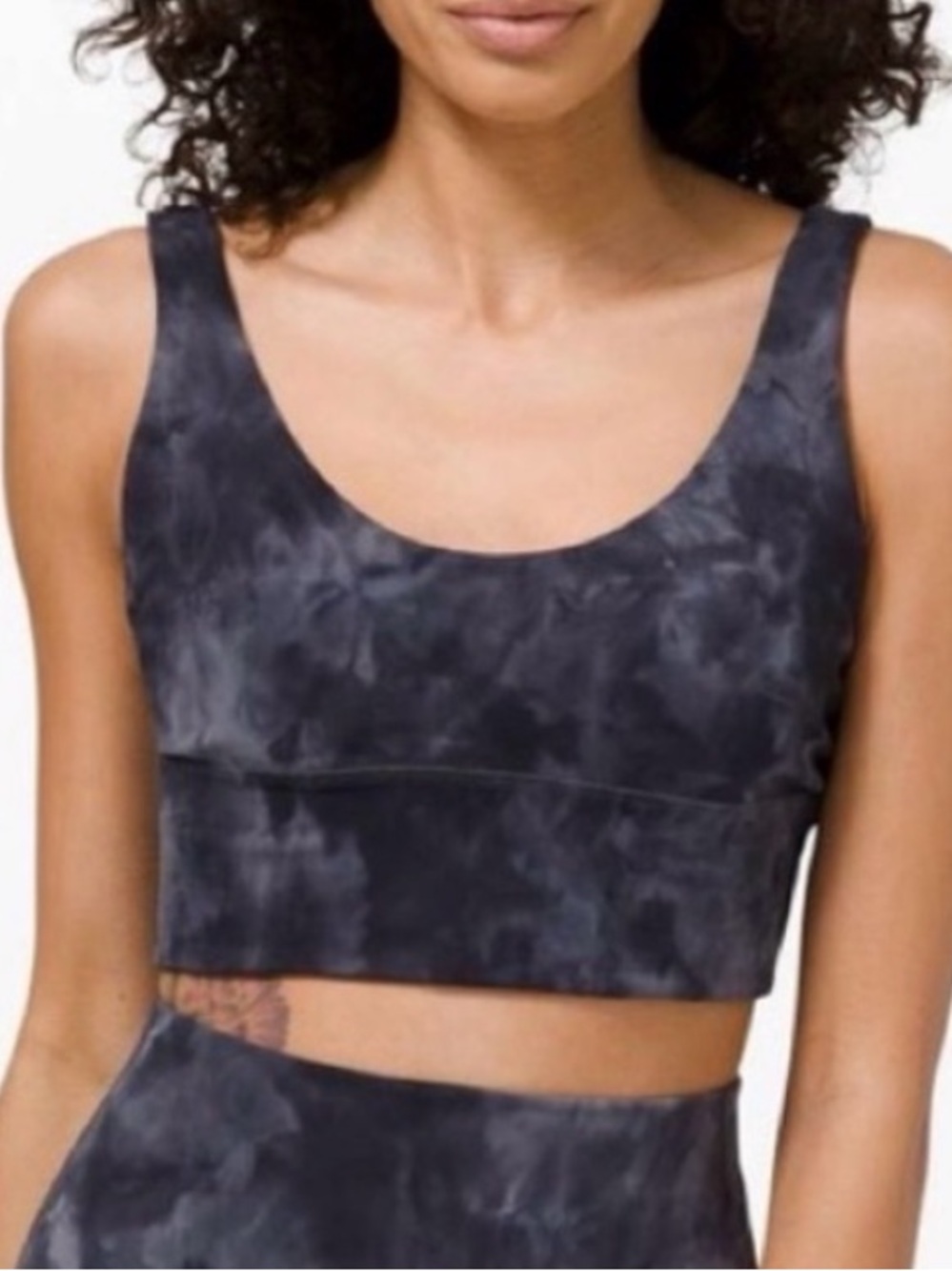 Lululemon Align Reversible Bra Diamond Dye Pitch Grey Graphite Grey Size 8